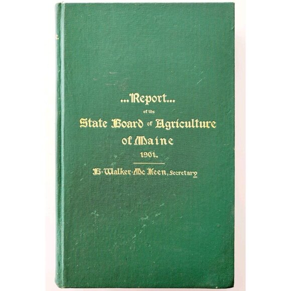 1901 Maine Board Of Agriculture Report Victorian HC Illustrated 1st Ed SHBS1 - Picture 2 of 6